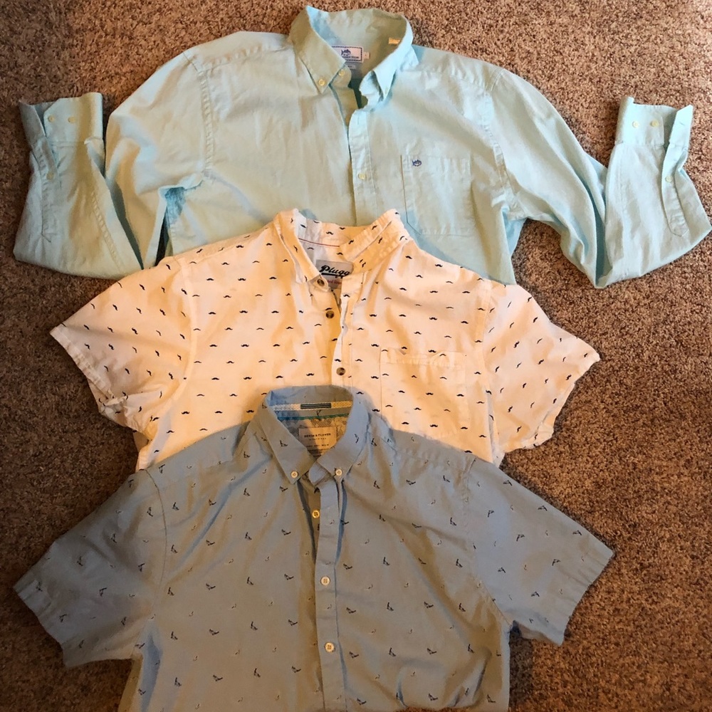 Lot: Men’s Long Sleeve & Short Sleeve Dress Shirts